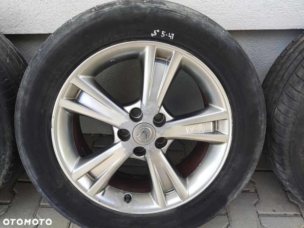 KOŁA OPONY FELGI ALUMINIOWE 18 LEXUS RX II 2003-2008 7J ET35 5X114,3 - 6