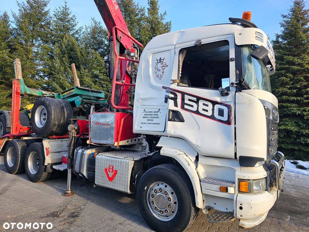 Scania R580 6x4 V8 + KESLA + WÓZEK DOLL CAŁY ZESTAW - 10
