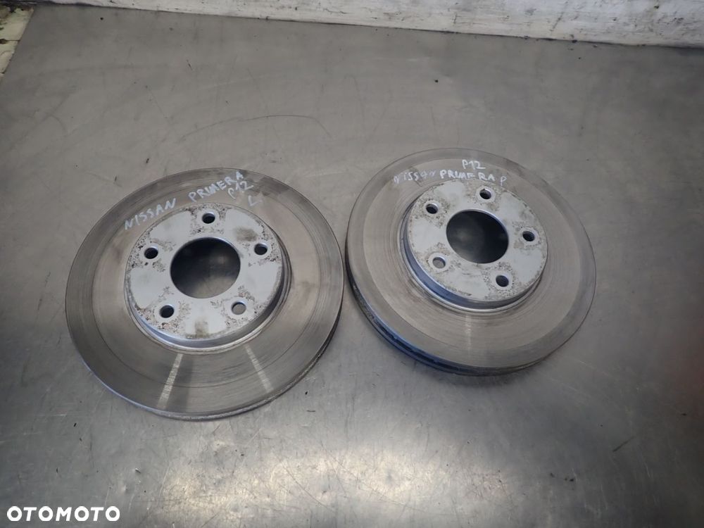 TARCZE HAMULCOWE PRZÓD NISSAN PRIMERA P12 - 1