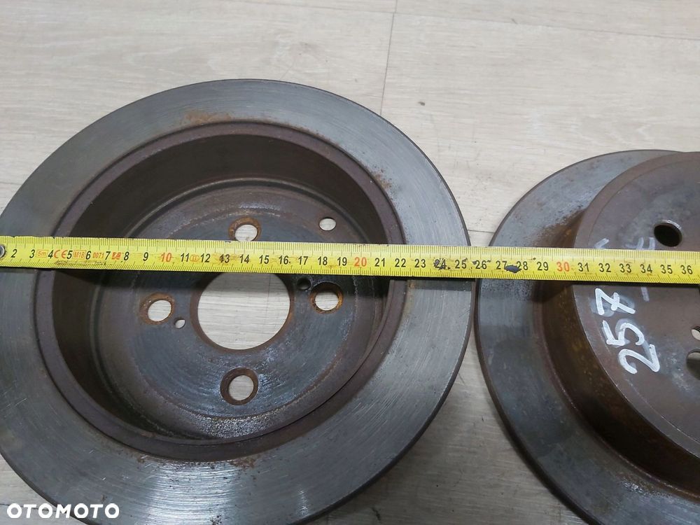 Toyota Corolla E12 tarcza hamulcowa tył tarcze 255mm tył klocki - 3