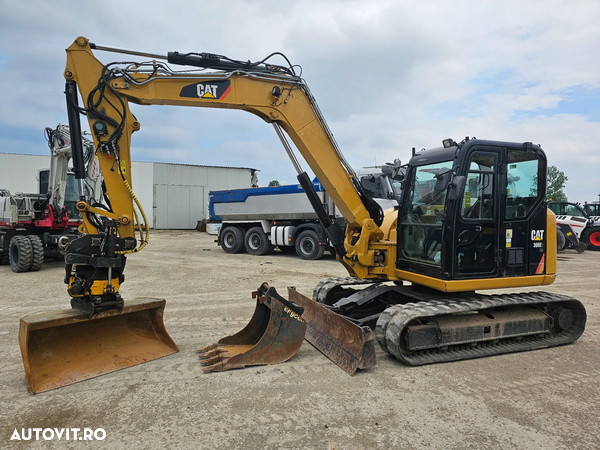 Caterpillar 308 E2 CR Rototilt midiexcavator compact miniexcavator excavator pe senile