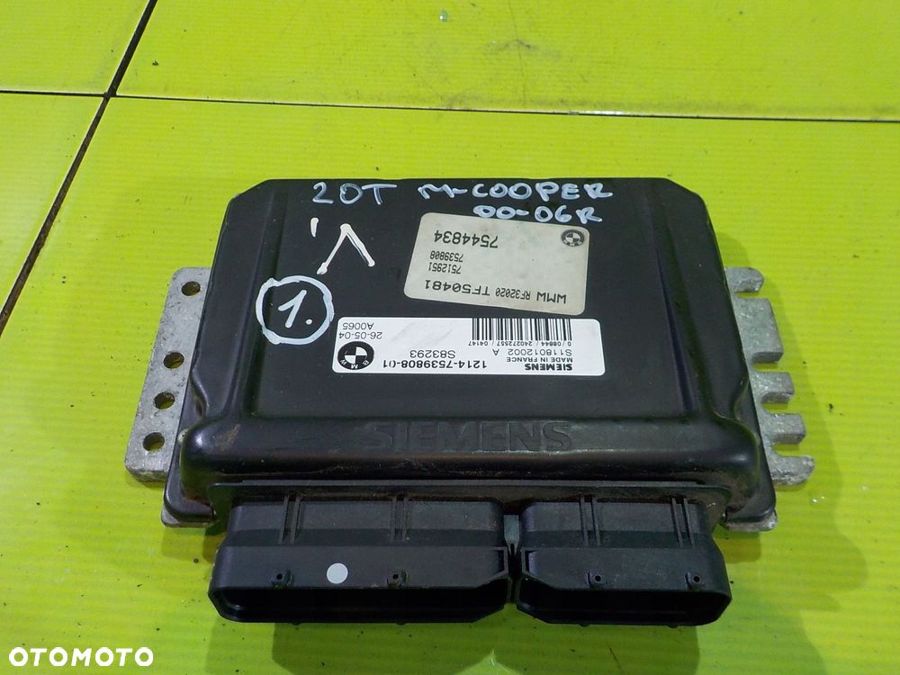 COOPER ONE CABRIO 1.6 B sterownik silnika 7539808 - 16