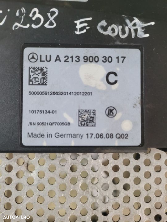 Modul Start Stop Confort Mercedes E Class W213 Coupe Cabrio W238 A238 C238 Cod A2139003017 - 3