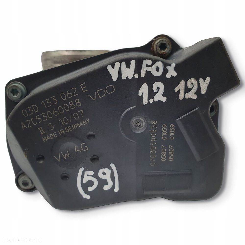 PRZEPUSTNICA VW Fox Polo IV Skoda Fabia I 1.2 12V 03D133062E A2C53060088 - 2