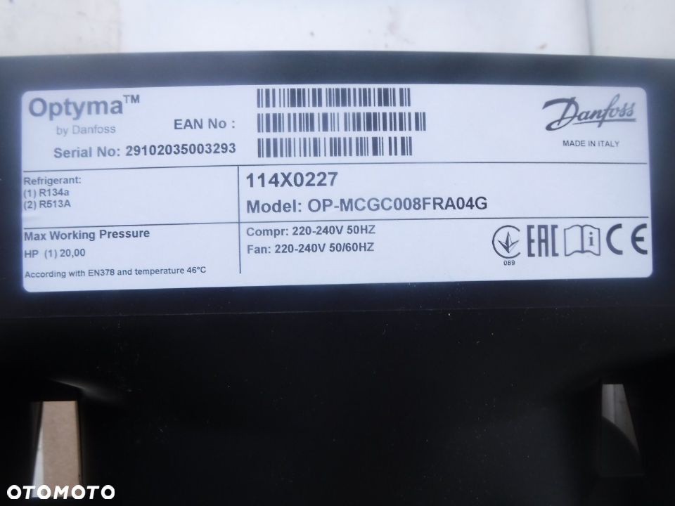 agregat chłodniczy optyma danfoss 114x0227 op-mcgc008fra04g - 9