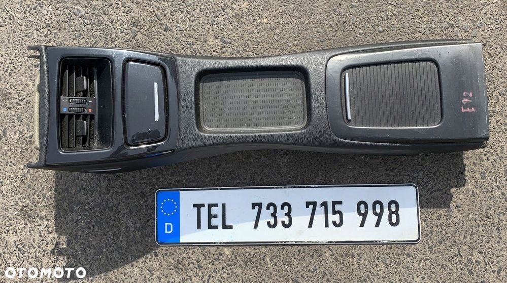 TUNEL ŚRODKOWY TYLNY BMW E92 E93 CZARNY - 2