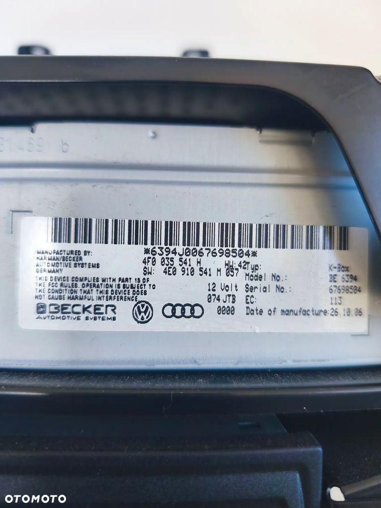 Audi A6 C6 Zestaw Multimedialny 4E0919887L 4F0035541H - 5