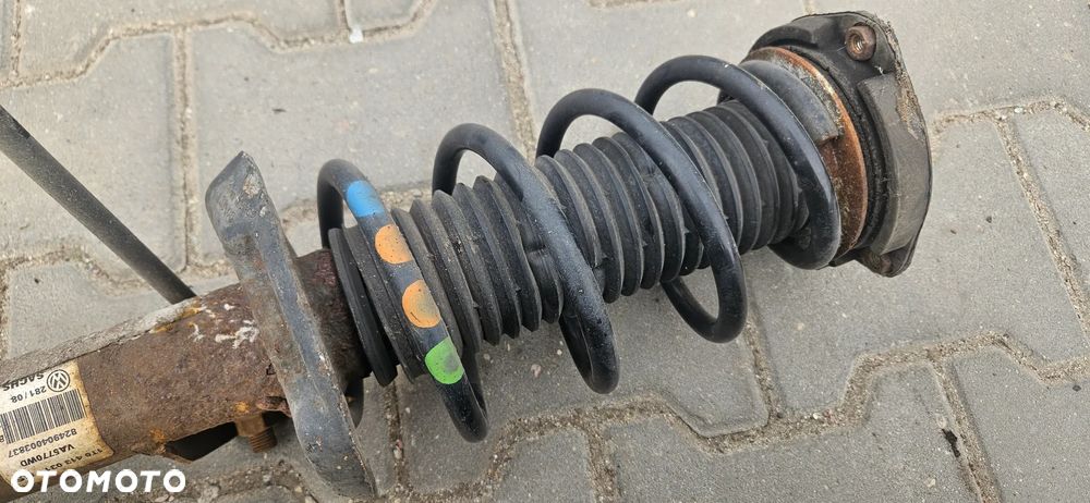 Amortyzator sprężyna lewy prawy przód przedni zwrotnica piasta wahacz drążek zacisk VW Golf 5 V kombi Jetta 1,4 TSI 2008r - 4