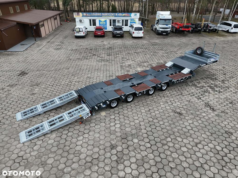 Inny 4 OSIOWA NACZEPA NISKOPODWOZIOWA Z ZAGŁĘBIENIAMI NA KOŁA! NAJAZDY HYDRAULICZNE - 4