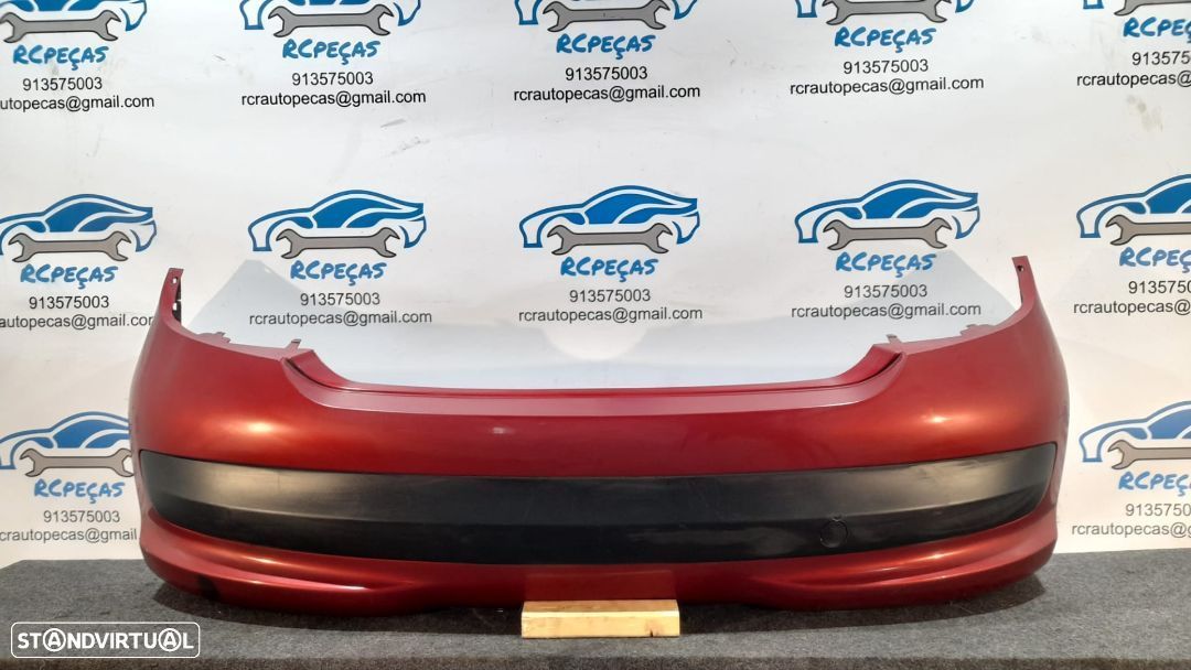 PARACHOQUES TRASEIRO TRÁS 9649690177 PEUGEOT 207 FASE II 2 WA WC PARA-CHOQUES PARA CHOQUES ORIGINAL - 1