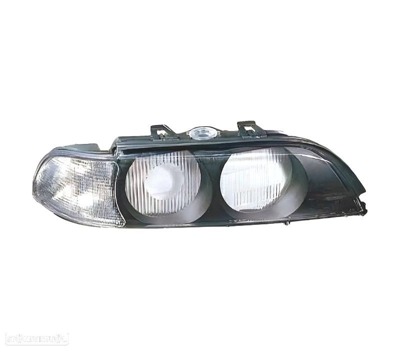 VIDRO FAROL ÓPTICA DIR BMW SERIE 5 E39 XENON 95-00 - 1