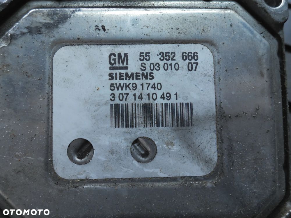 Zestaw startowy Opel Vectra C 1.8 16v 55352666 - 2