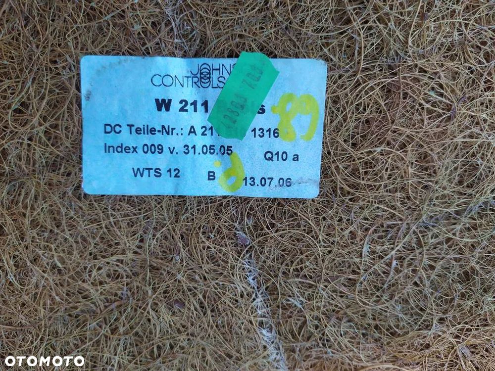 MERCEDES W211 LIFT FOTEL PRAWY PASAŻERA MATERIAŁ - 15