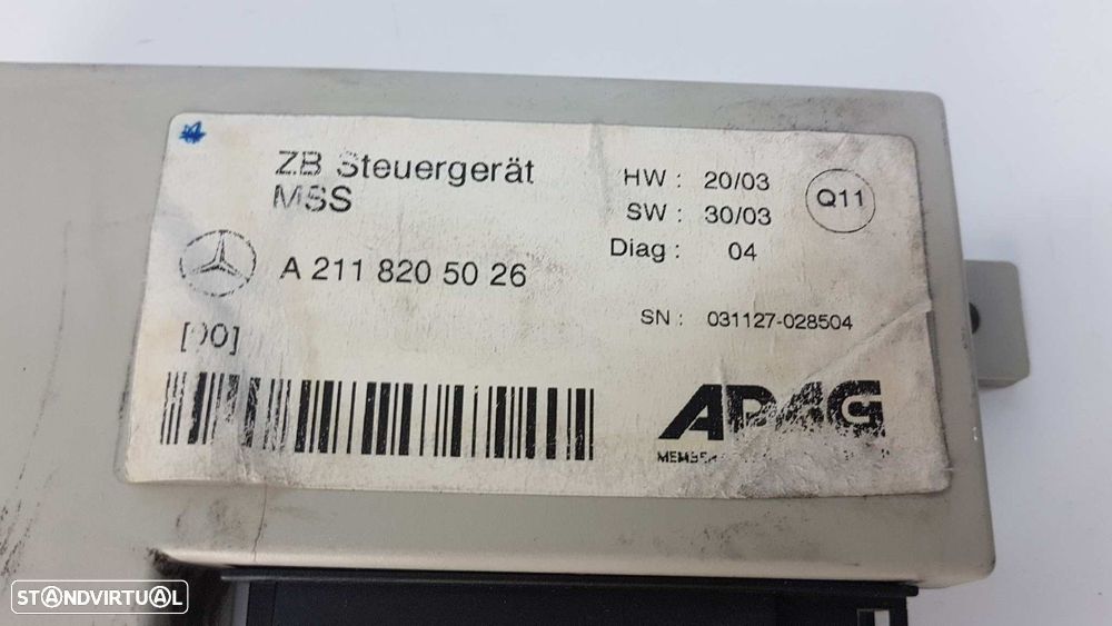 MÓDULO ELETRÓNICO MERCEDES CLASE E (W211) BERLINA E 270 CDI (211.016) - 2