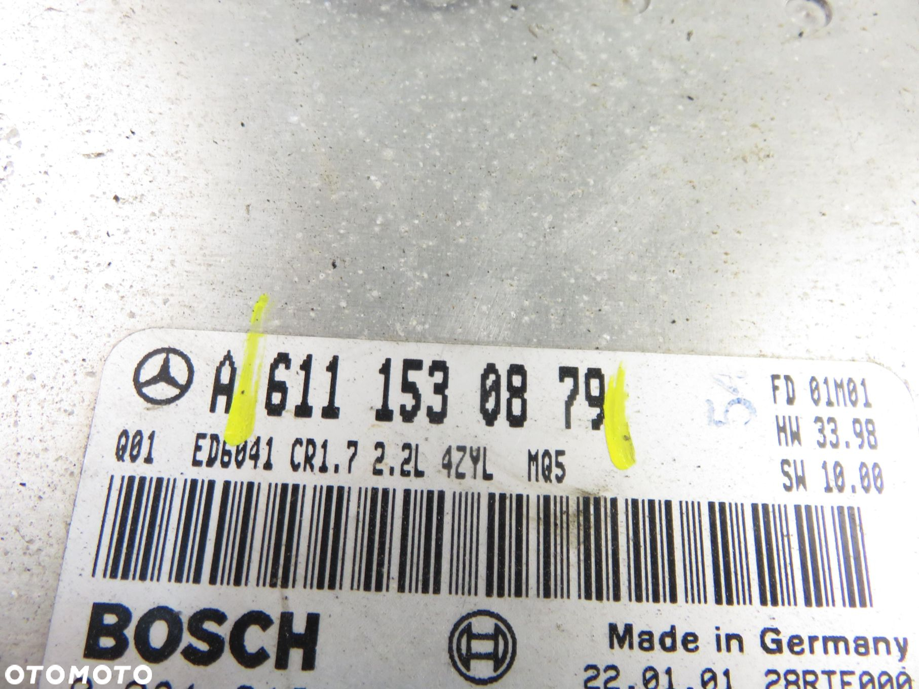 STEROWNIK MERCEDES VITO (638) 112 CDI 2.2 122  - OM 611.980 6111530879 - 12