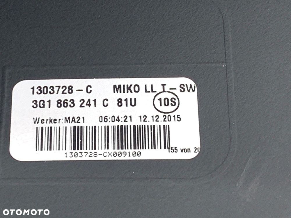TUNEL ŚRODKOWY  VW PASSAT B8 (3G2, CB2) 2014 - 2022 2.0 TDI 4motion 140 kW [190 KM] olej napędowy - 6