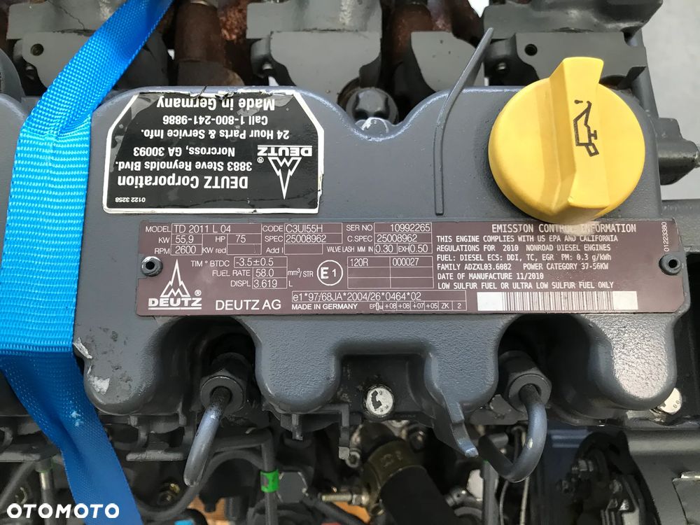 SILNIK DEUTZ TD 2011 L 04 56kW 75KM 18500netto - 11