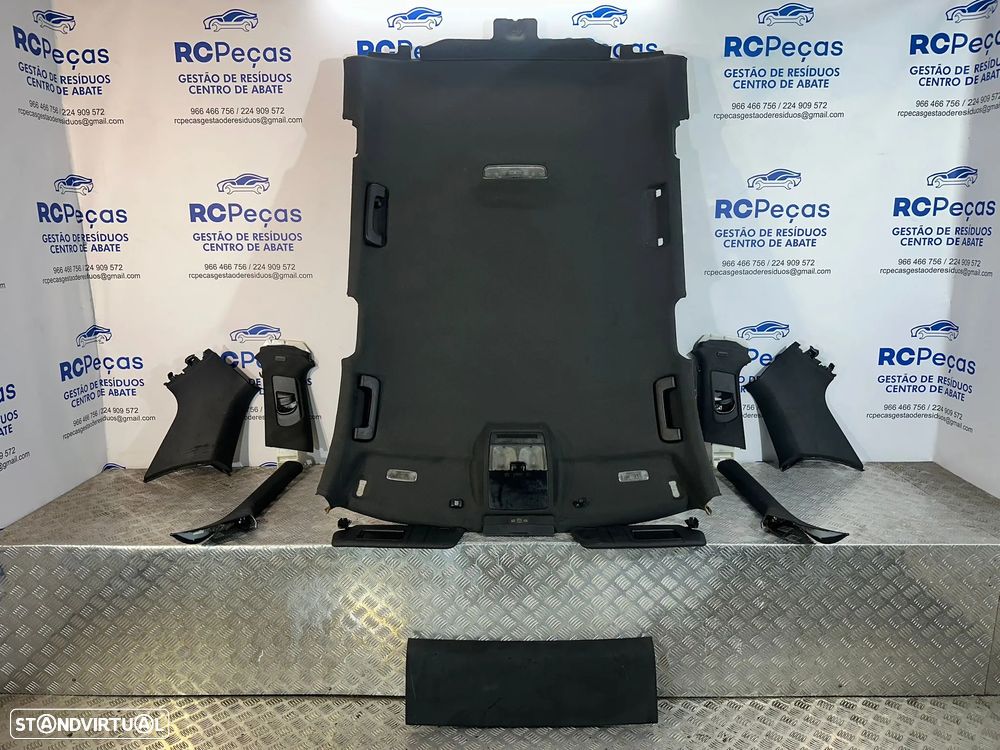 .Conjunto Interior Tecto Cúpula Preto Original Audi A3 8P Sline 5 Portas 2003 - 2013 - 3