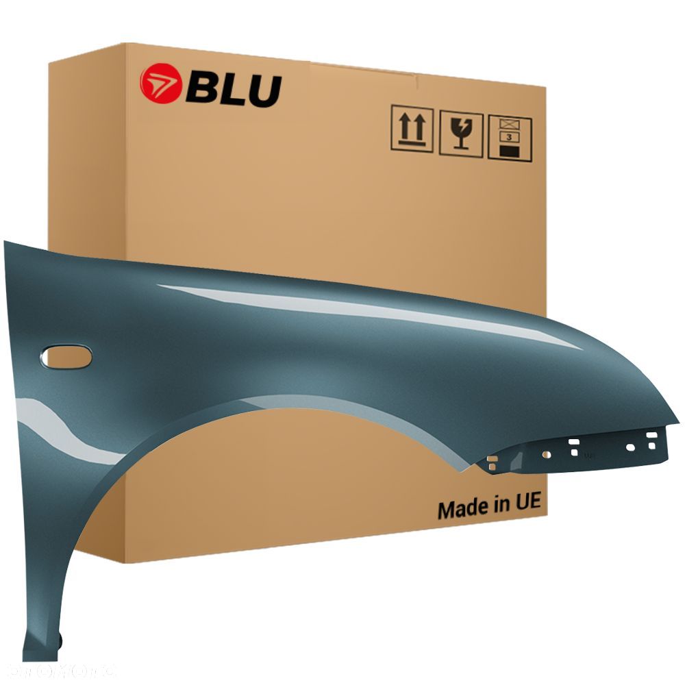 BLU Błotnik VW BORA LB5X prawy zielony 98-05 1J przód BlauSpirit - 1