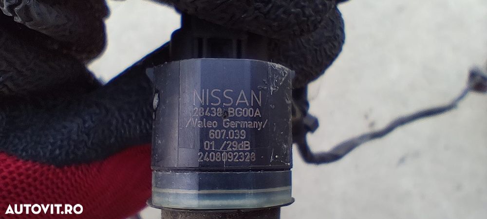 INSTALATIE + SENZORI PARCARE BARA SPATE NISSAN QASHQAI (J10 / NJ10) / QASHQAI +2 / COD OEM 24017JD00A / 55NAV0200 / 28438-BG00A 2007 – 2013 - 5