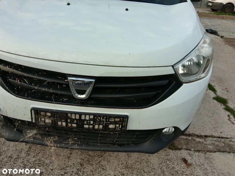 DACIA LODGY DOKKER ZDERZAK PRZEDNI PRZOD BIALY DV369 KOMPLETNY STAN BDB !! POLECAM PAS BELKA PODLUZNICE ROZNE CZESCI - 1