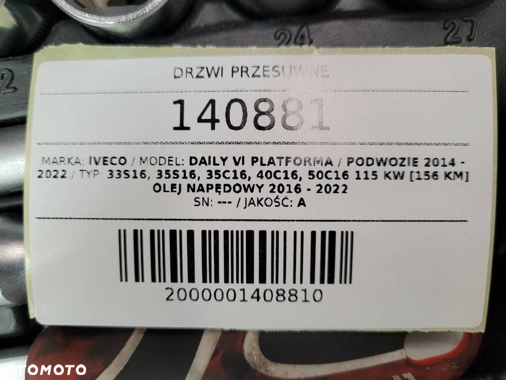 DRZWI PRZESUWNE IVECO DAILY VI KOMPLETNE L2H3 - 16