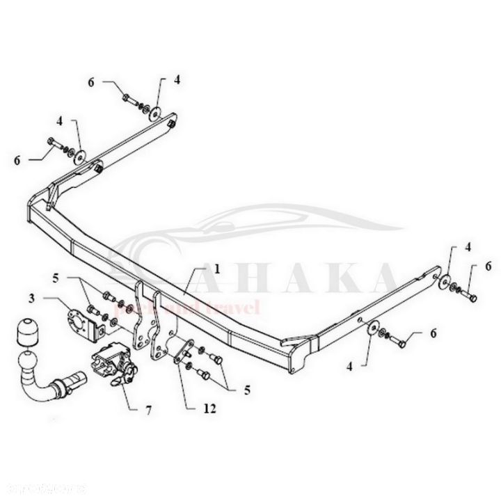 Hak Holowniczy Automat Do Ford Fusion 2005-2012 - 3
