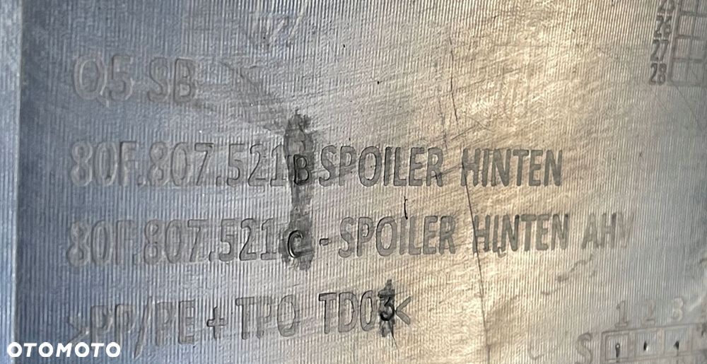 SPOILER TYŁ AUDI Q5 20- 80F SPORTBACK 80F807521C - 8