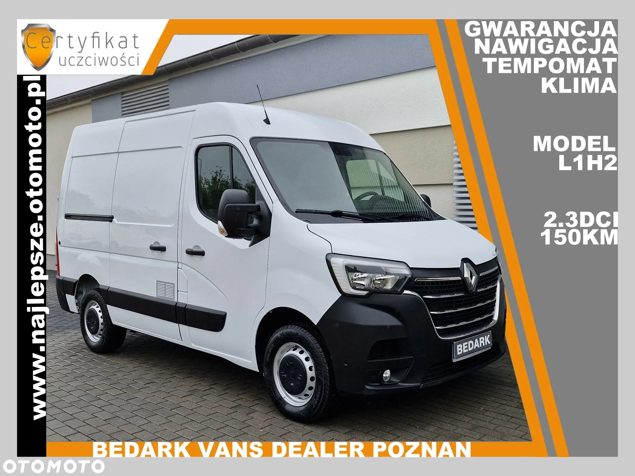 Renault Master L1H2, 2021, nawigacja, klima, tempomat - 2