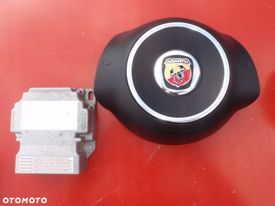 FIAT 500 ABARTH AIRBAG PODUSZKA PODUSZKI PASY PAS - 3