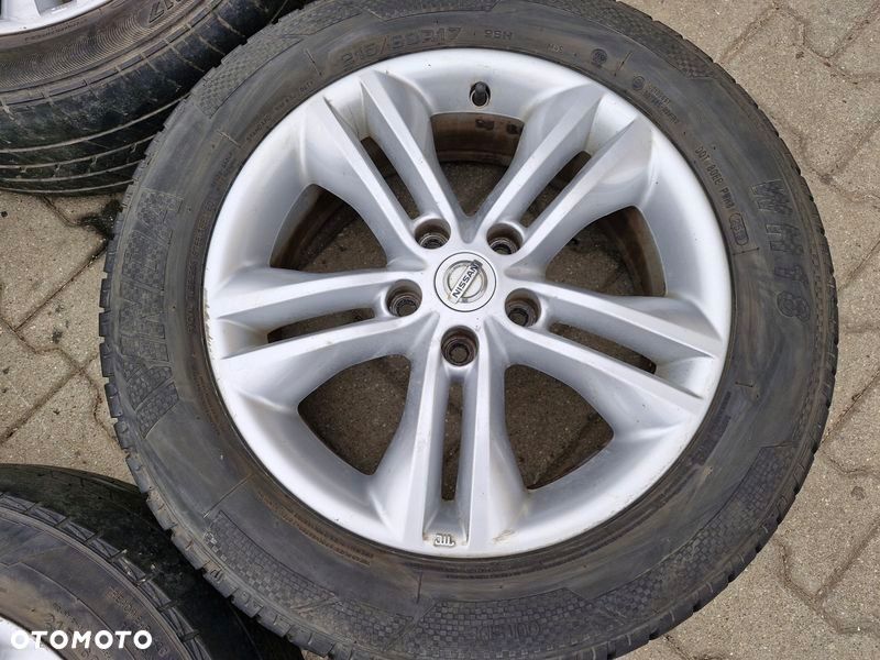 nissan qashqai i j10 felgi aluminiowe alufelgi 17 cali 6,5j et40 5x114.3 - 8
