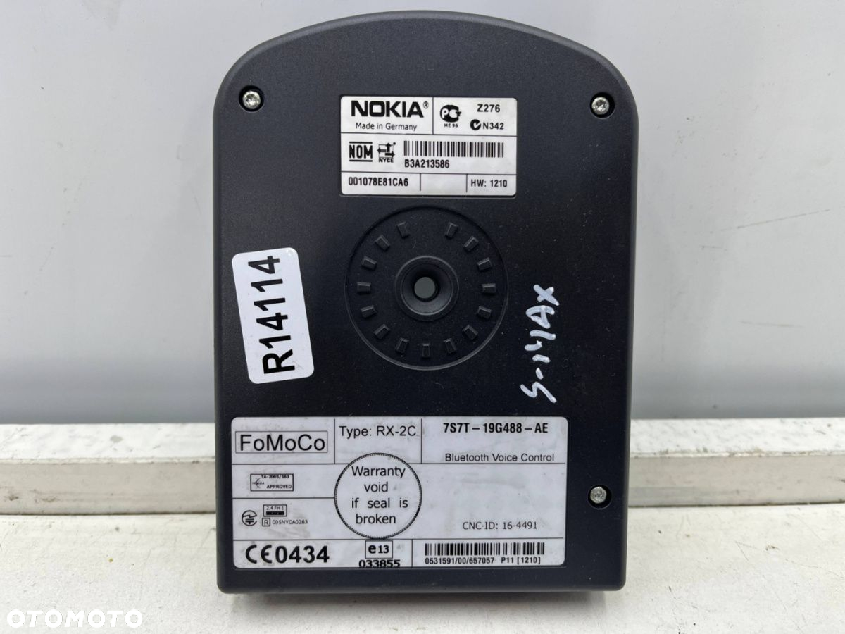 Moduł Ford S-Max MK1 Galaxy MK2 Mondeo MK4 06-14r. sterownik bluetooth komputer NOKIA 7s7t-19g488-ae - 4