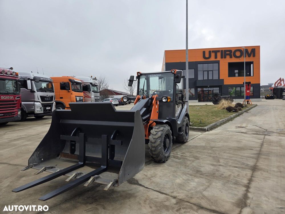 Hitachi ARTICULAT ZW65, Ridica 2,4tone la 3,2m, incarca 8x4 si semiremorci basculabile, 2019, 1.790h, 4x2, Cupla rapida, cupa 1mc, furci, AC, Anvelope 70%-ok, STARE FOARTE BUNA, POSIBILITATE LEASING 3 ani-PROMOTIE 34.900 EUR+Tva - 10