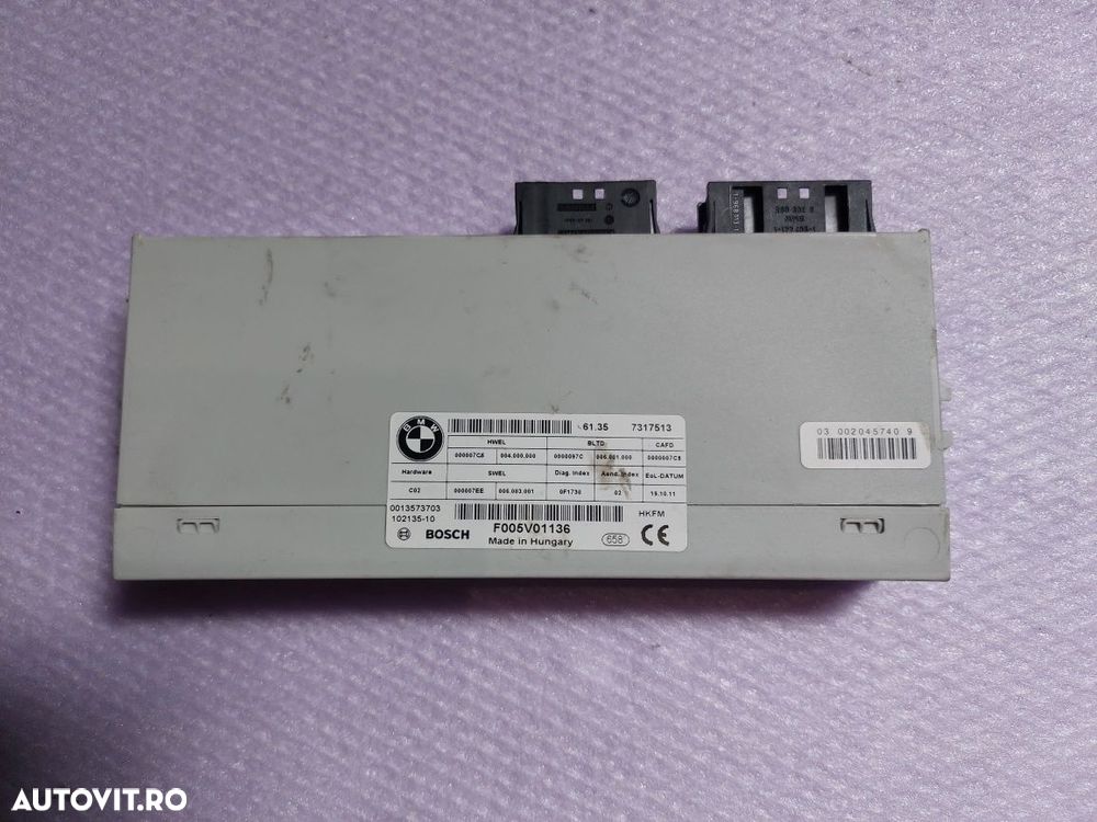 Modul confort inchidere soft close portbagaj BMW F11 Cod 7317513 - 1