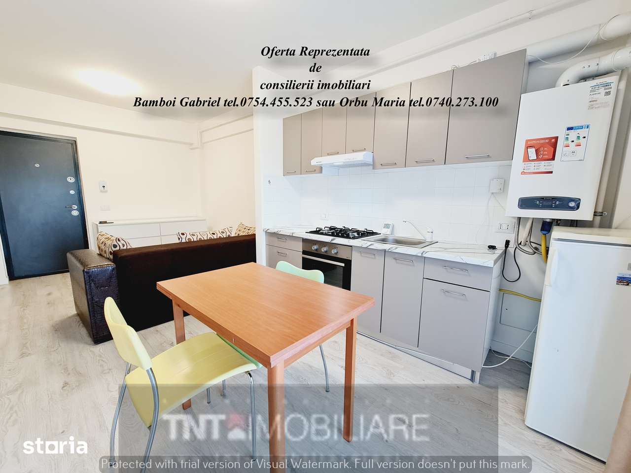 Apartament 2 camere open space de inchiriat bloc nou zona BuciumVisani — fotografia 1