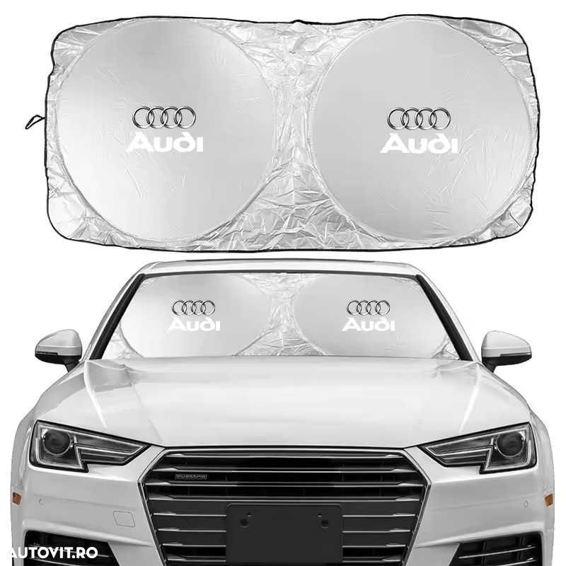 Parasolar AUTO Parbriz AUDI A3 A4 A5 A6 Q3 Q5, 140x70cm, Ultra Pliabil - 2
