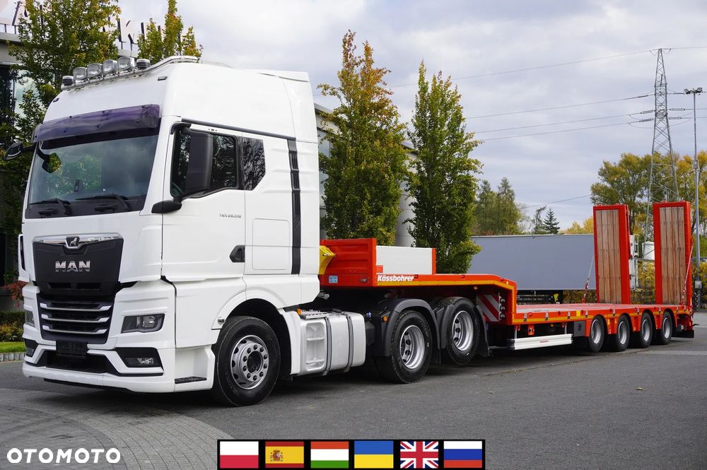 MAN TGX 28.510 6×2 / FABRYCZNIE NOWA NACZEPA niskopodwoziowa Kässbohrer LB3E / 2025 / DMC 65 T - 1