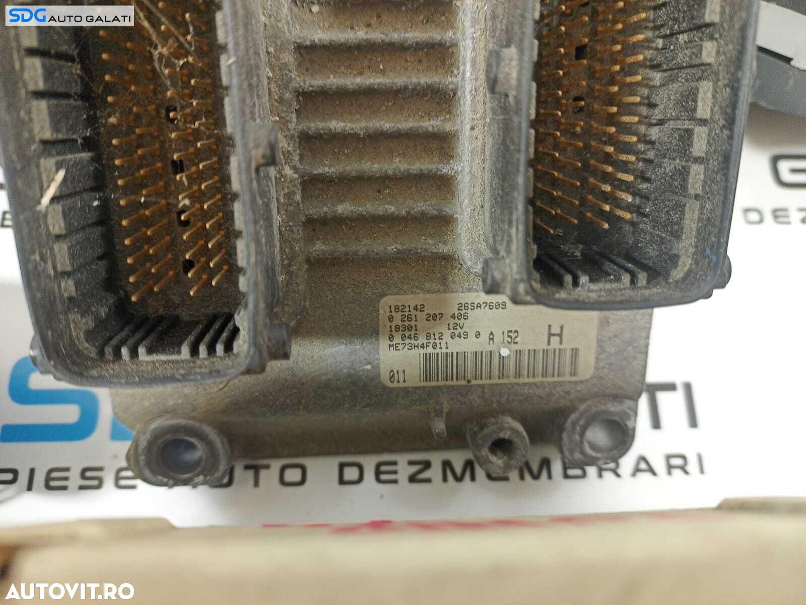 Kit Pornire Complet ECU Calculator Motor Ceas Bord Calculator Tablou Sigurante Confort Comfort Cheie Cip Imobilizator Fiat Punto 1999 - 2003 Cod 0261207406 56812235 [L2024] - 5