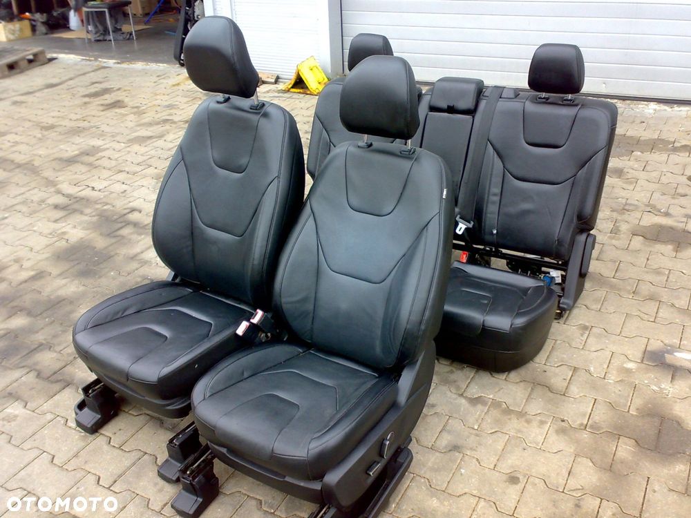 ford edge mk2 2015 2018 fotel fotele kanapa czarna skóra elektryczne grzane - 1