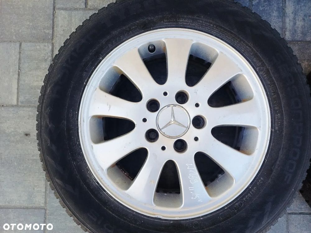 FELGI Z OPONAMI KOŁA ALUMINIOWE MERCEDES W169 R15 5X112 ET44 66,6 mm OPONY SEASONPROOF R15 195/65 WIELOSEZON NR17 - 3