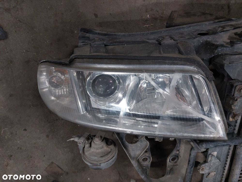 PAS PRZEDNI WZMOCNIENIE CZOŁOWE + CHŁODNICE + LAMPY VALEO AUDI A4 B5 LIFT - 2
