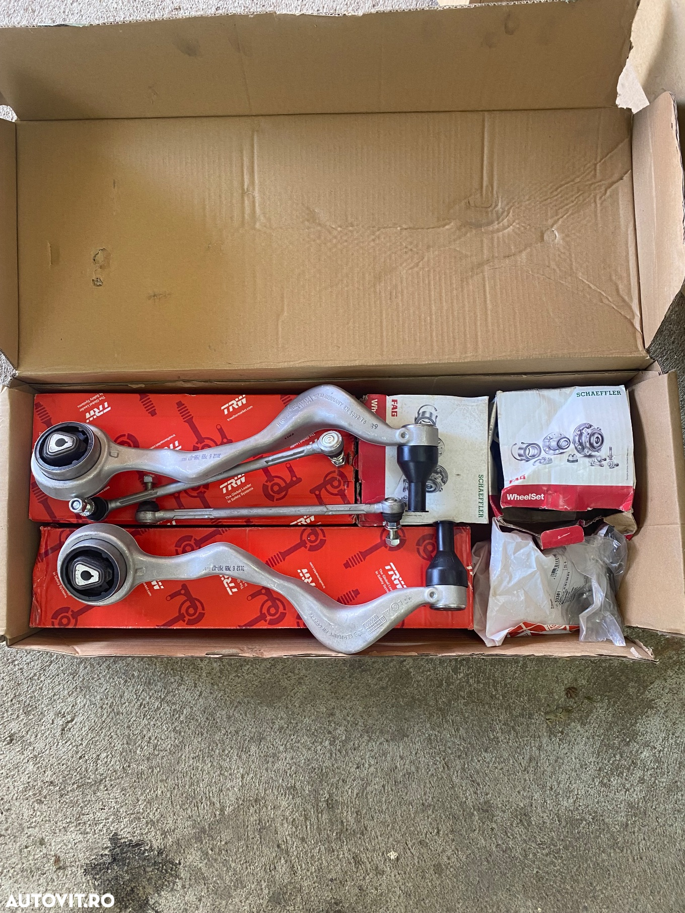 Set brațe față BMW E90, butuci roată față, bieletele și capetele de bară. - 5