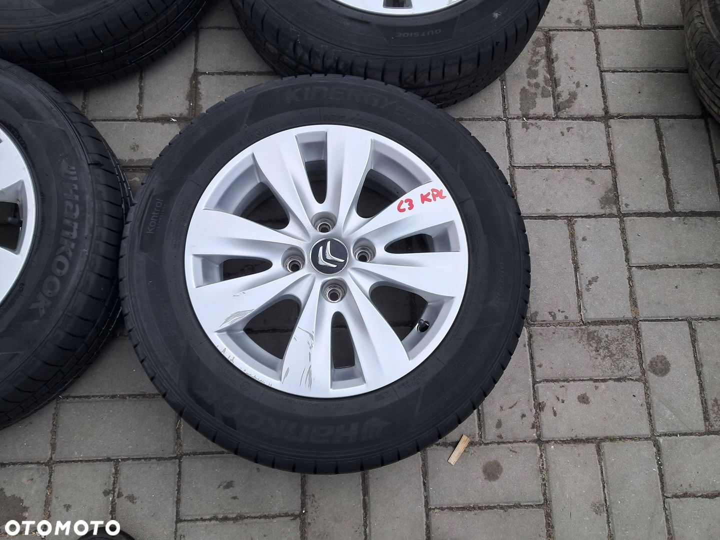 Citroen C3 II Felgi aluminiowe 15" koła LATO 185/65R15 Hankok 2023 7mm - 2