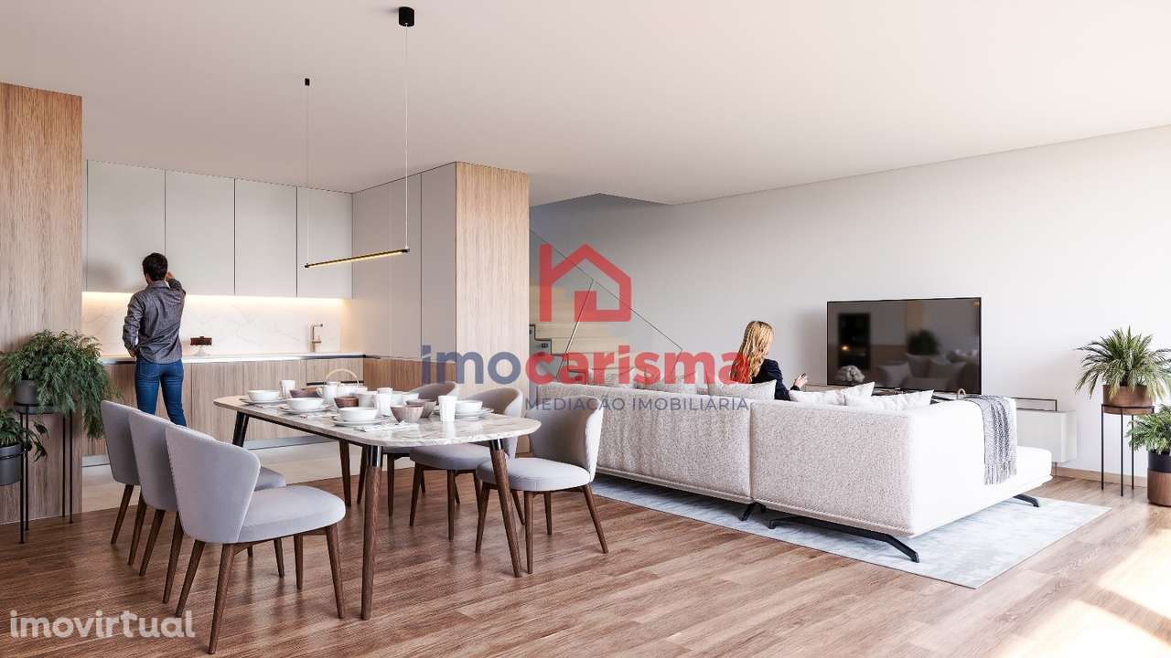 Moradia Geminada T3 em Construção em São Paio, Vizela - Grande imagem: 2/11