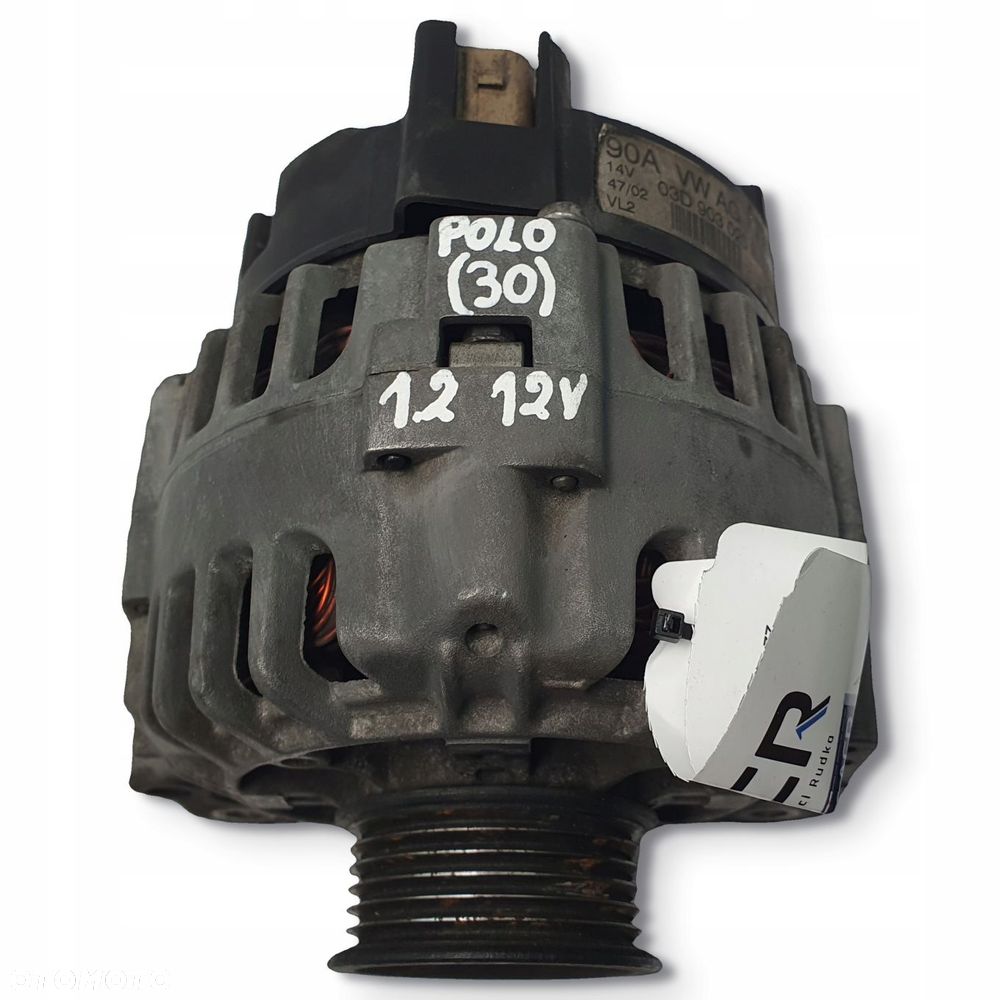 ALTERNATOR VW Polo IV Seat Ibiza IV Fabia II 1.2 12V 03D903025E valeo 90A - 2