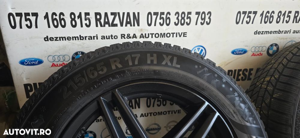 Jante R17 Vw Tiguan T-Roc Audi Q3 Q5 Skoda Karoq Kamiq 5x112 Anvelope Noi Iarna 215/65R17 - 6
