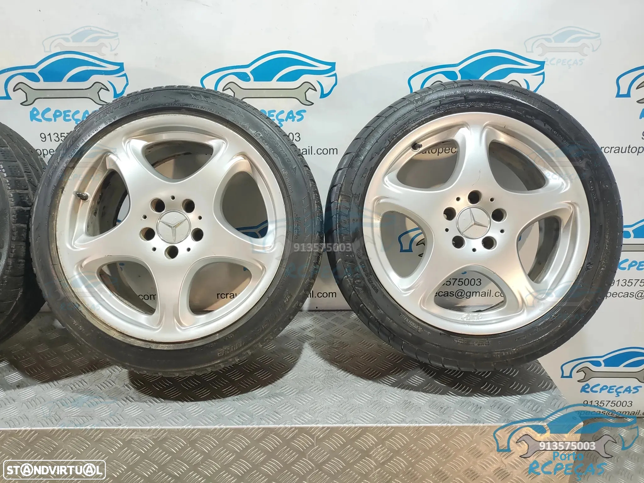 Jantes Originais 18" Mercedes Benz Class S - 5x112 - W215 | W220 - 8J / 9J - ET44 / ET46 - Jante | Dupla Medida | 18 Polegadas | A2204012702 | 2204012702 | A2204012802 | 2204012802 | 5 x 112 - 5