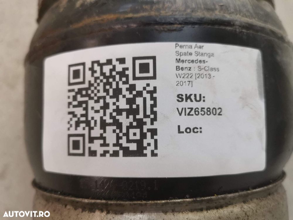 Perna Aer Spate Stanga Mercedes-Benz S-Class W222 2013 2014 2015 2016 - 6
