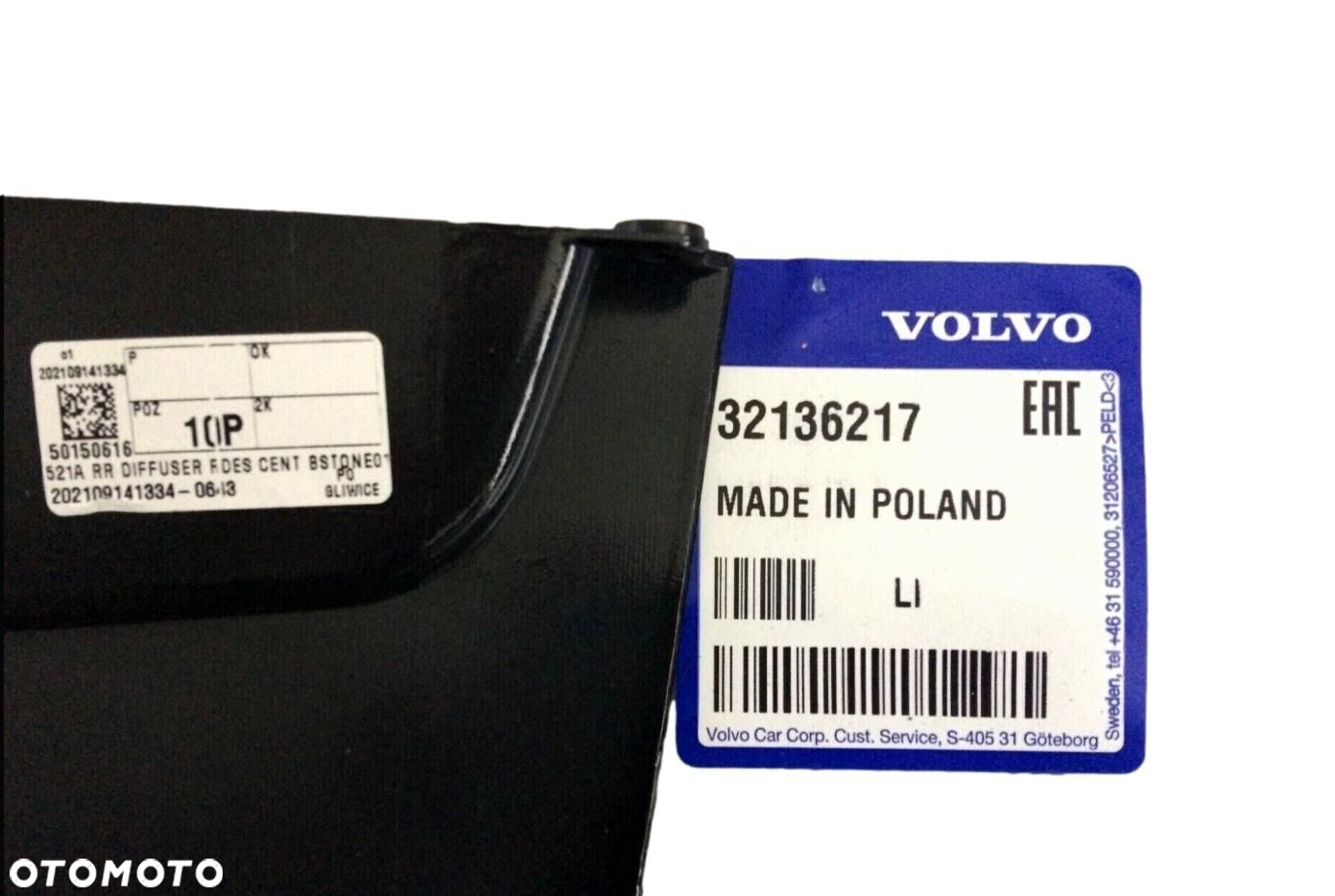 VOLVO XC60 II listwa nakladka srodek dyfuzora zderzak tyl R-Design OE - 3