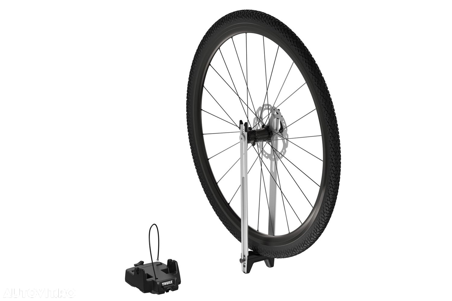Suport pentru prinderea rotii pe barele transversale Thule Front Wheel Holder - 2